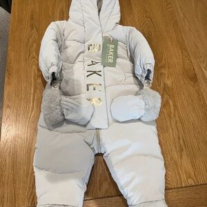 Ted Baker Kids Puffer Jacket in Cream